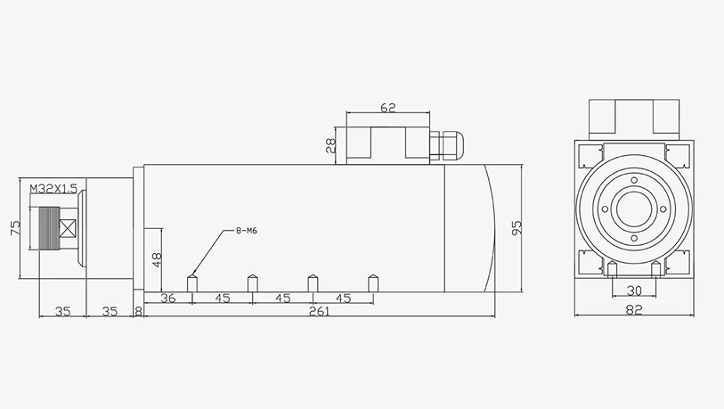 SL 方型风冷 3.7ER25-82X95